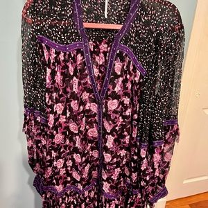 🌺Free People 🌺 pretty dress long sleeve